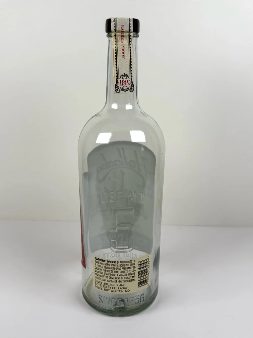 Holladay Soft Red Wheat Whiskey Single Barrel Music City Edition Empty Bottle